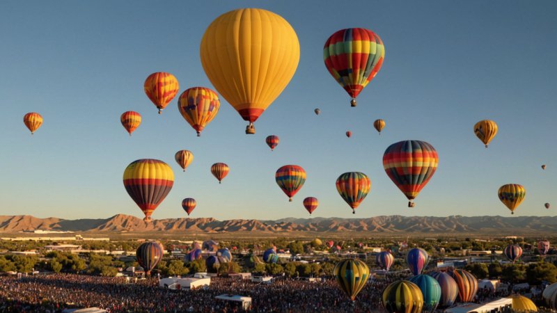 Albuquerque International Balloon Fiesta, hot air balloon festivals, Great Reno Balloon Race, Bristol International Balloon Fiesta, ballooning events, travel festivals