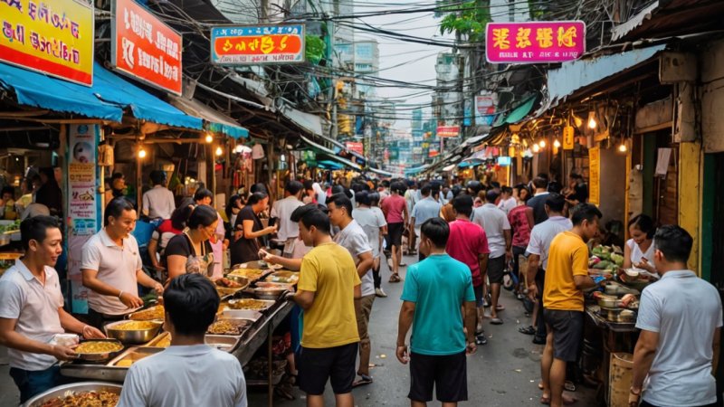 Bangkok street food, culinary adventure, Thai cuisine, street food culture, must-try dishes, food stalls, Bangkok markets, travel tips