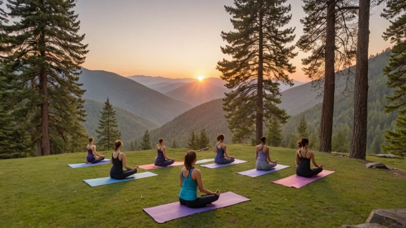 wellness retreats, mountain retreats, holistic health, nature therapy, hiking, yoga, meditation, relaxation