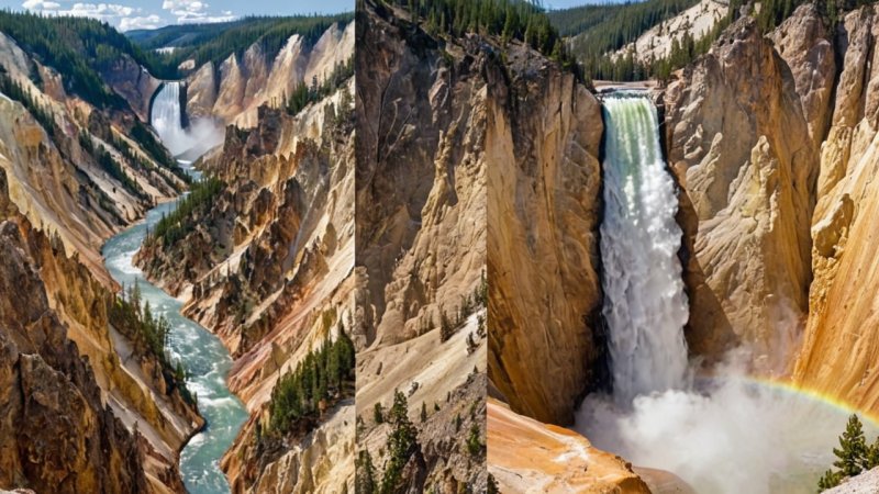 Yellowstone, Yosemite, national parks, comparison, travel, outdoor activities, wildlife, geothermal features