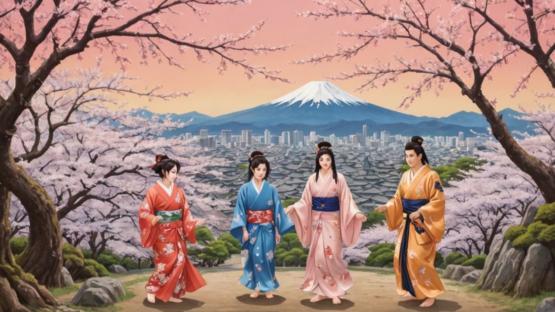Japanese culture, myths, legends, spirituality, art, social values, modern adaptations