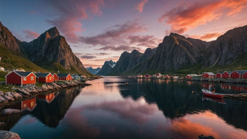 Lofoten Islands, Norway travel, scenic landscapes, outdoor adventures, hiking, fishing villages, Northern Lights