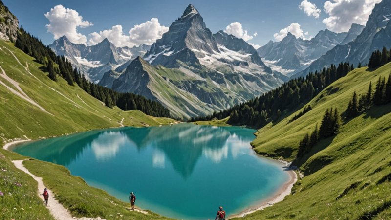Swiss Alps, hiking trails, nature travel, outdoor adventure, alpine hiking, Zermatt, Eiger, Aletsch Glacier, Lauterbrunnen Valley, Via Alpina